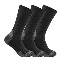 Carhartt Men's Midweight Cotton Blend Sock 3 Pack