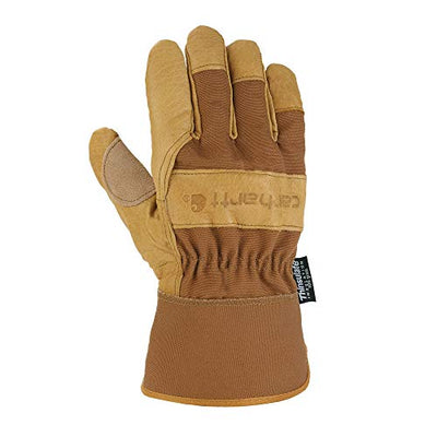 Carhatt A513 Mens Insulated Grain Leather Work Glove With Safety Cuff