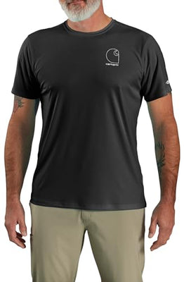 Carhartt Men's Force Sun Defender Lightweight Short-Sleeve Logo Graphic T-Shirt