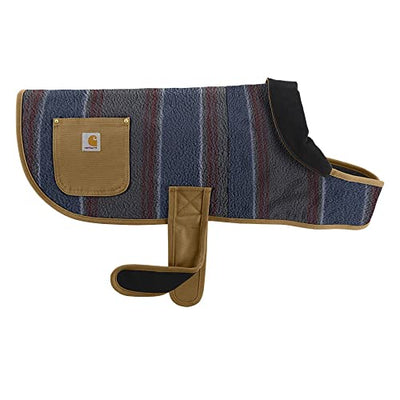 Carhartt Gear P0000468 Sherpa Insulated Dog Chore Coat - Medium - Shadow Blanket Stripe