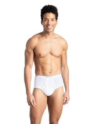 Fruit of The Loom Men's Cotton Briefs White 6 Pack 6P762