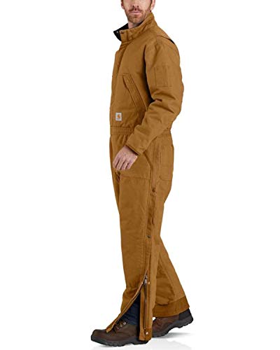Carhartt Men's Loose Fit Washed Duck Insulated Pant | Brown | XL