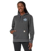 Carhartt 106172 Women's Rain Defender Relaxed Fit Midweight Chest Graphic Sweatshirt