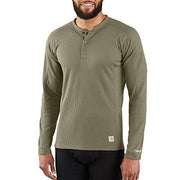 Carhartt MBL11 Men's Tall Size Force Midweight Classic Henley Thermal Base Layer Long Sleeve Shirt