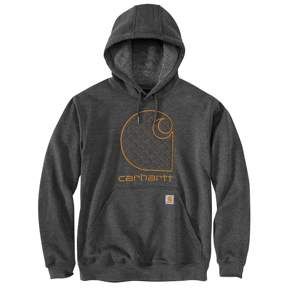 Carhartt Men's Loose Fit Midweight Logo Graphic Sweatshirt, Black