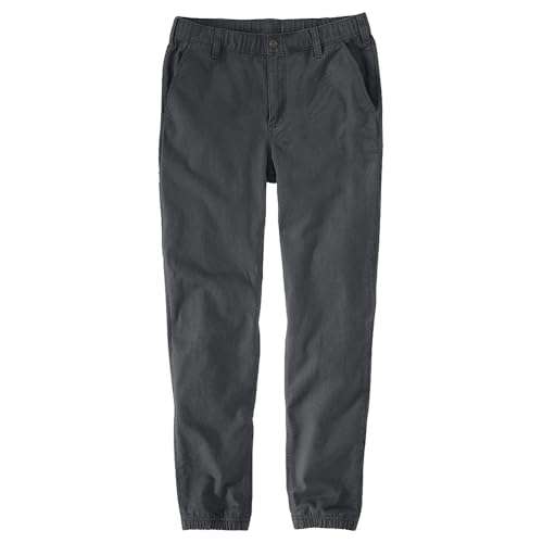 Carhartt 106889 Men's Rugged Flex® Relaxed Fit Canvas Jogger Pant - 33W x Short - Shadow