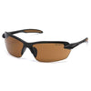 Carhartt CHB319 Spokane Lightweight Half-Frame Safety Glasses Sandstone Bronze Polarized Lens