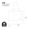 Carhartt Classic Vertical Open Tote Bag, Durable Water Repellent Material W/Hand and Shoulder Straps