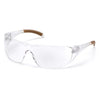 Carhartt CH110S  Safety Products Billings Safety Glasses, Clear Lens with Clear Temples, Clear