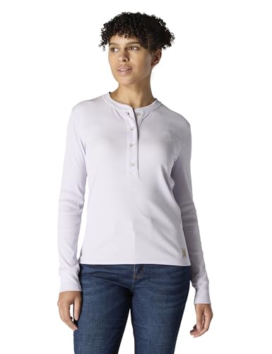 Carhartt Women's Tencel Fiber Series Relaxed Fit Long-Sleeve Ribbed Henley