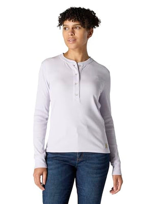 Carhartt Women's Tencel Fiber Series Relaxed Fit Long-Sleeve Ribbed Henley