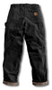 Carhartt B111 Men's Loose Fit Washed Duck Flannel-Lined Utility Work Pant
