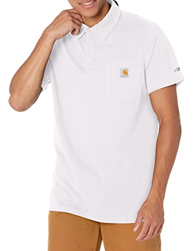 Carhartt 103569 Men's Force Relaxed Fit Midweight Short-Sleeve Pocket Polo