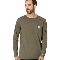 Carhartt 106656 Men's Force Relaxed Fit Midweight Long-Sleeve Pocket T-Shirt