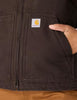 Carhartt Women's Relaxed Fit Washed Duck Sherpa-Lined Mock-Neck Vest