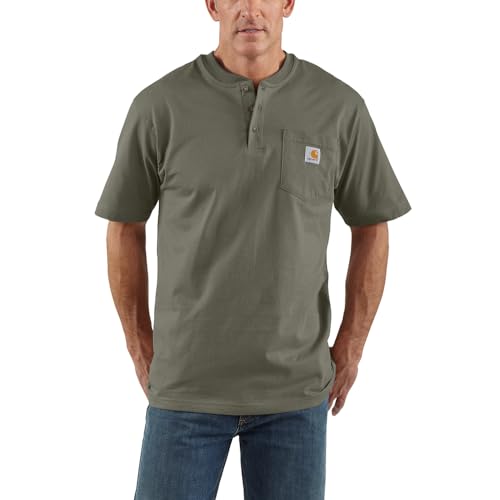 Carhartt K84 Men's Short Sleeve Workwear Henley T-Shirt