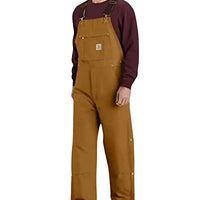 Carhartt 106672 Men's Loose Fit Firm Duck Insulated Bib Overall