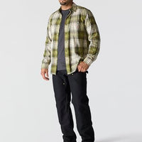 Carhartt Mens Rugged Flex Relaxed Fit Lightweight Long-Sleeve Plaid Shirt