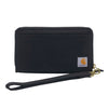 Carhartt B0000659 Nylon Duck Lay-Flat Clutch Wallet, RFID Blocking Zipper Wallet with Coin Pouch, Water-Repellent Nylon