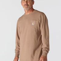 Carhartt Men’s Loose Fit Heavyweight Long-Sleeve Pocket Deer Graphic T-Shirt