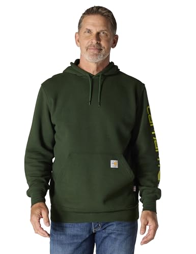 Carhartt Men's Flame Resistant Force Loose Fit Midweight Logo Sleeve Graphic Sweatshirt, Mountain View, XX-Large