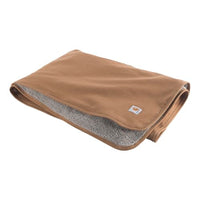 Carhartt P000028460199 Firm Duck Sherpa-Lined Throw Blanket, Reversible Pet Blanket