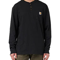 Carhartt K128 Men's Loose Fit Heavyweight Long-Sleeve Pocket Henley T-Shirt