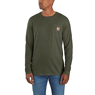 PR ONLY Carhartt 104617 Men's Force Relaxed Fit Midweight Long-Sleeve Pocket T-Shirt