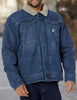 Carhartt 105478 Men's Relaxed Fit Denim Sherpa-Lined Jacket