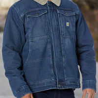Carhartt 105478 Men's Relaxed Fit Denim Sherpa-Lined Jacket