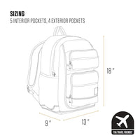 Carhartt B0000532 27l Classic Single-Compartment Backpack, Durable Pack with Laptop Sleeve and Duravax Abrasion Resistant Base, Brown