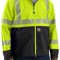 Carhartt 106693 Men's High-Visibility Storm Defender Loose Fit Lightweight Class 3 Jacket