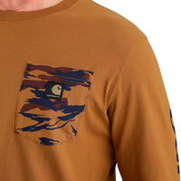 Carhartt 106497 Men's Relaxed Fit Heavyweight Long-Sleeve Pocket Camo Graphic T-Shirt