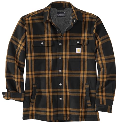 Carhartt 106354 Men's Relaxed Fit Flannel Sherpa-Lined Shirt Jac