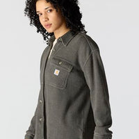 Carhartt Women's Oversized-fit Heavyweight Waffle Knit Shirt