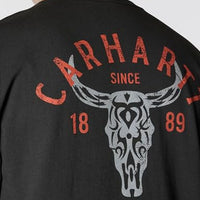 Carhartt Men's Loose Fit Heavyweight Long-Sleeve Pocket Longhorn Graphic T-Shirt