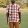 Carhartt 106140 Men's Loose Fit Midweight Short-Sleeve Plaid Shirt