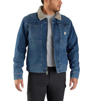 Carhartt 105478 Men's Relaxed Fit Denim Sherpa-Lined Jacket
