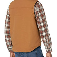Carhartt 104981 Men's Big & Tall Flame Resistant Relaxed Fit Duck Sherpa-Lined Mock Neck Vest
