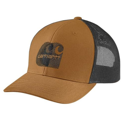 Carhartt Men's Canvas Mesh-Back Logo Embroidered Cap