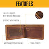 Carhartt B0000651 Mens Full Grain Patina Leather Wallets, Bifold, and Front Pocket Options