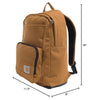 Carhartt 23L Single-Compartment Backpack, Durable Pack with Laptop Sleeve and Duravax Abrasion Resistant Base