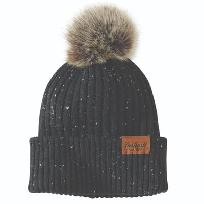 Carhartt Women's Knit Faux Fur pom Beanie