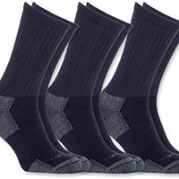 Carhartt SC6203M Men's Standard AllSeason Cotton Crew Work Socks 3 Pair Pack