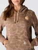 Carhartt Women's Relaxed Fit Midweight Logo Sleeve Graphic Printed Sweatshirt