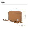 Carhartt B0000659 Nylon Duck Lay-Flat Clutch Wallet, RFID Blocking Zipper Wallet with Coin Pouch, Water-Repellent Nylon