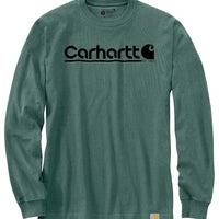 Carhartt 106362 Men's Relaxed Fit Heavyweight Long-Sleeve Logo Graphic T-Shirt