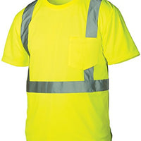 Rugged Outfitters 66311 Class 2 Hi Vis Safety T-Shirt Safety Green