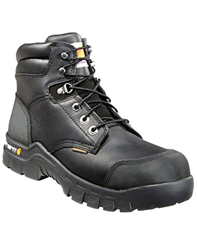 Carhartt CMF6380 Footwear 6-Inch Black Rugged Flex Waterproof Boot