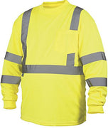 Rugged Outfitters 68501 Class 3 Long Sleeve T-Shirt Hi-Vis Safety Green